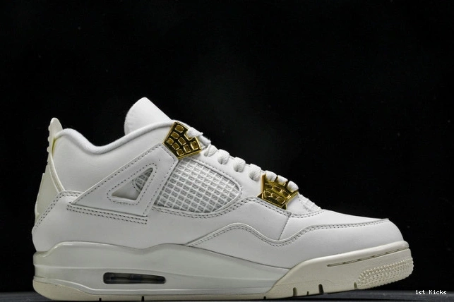 1st Kicks Gold Retro Metallic 4 Jordan AQ9129-170 0712
